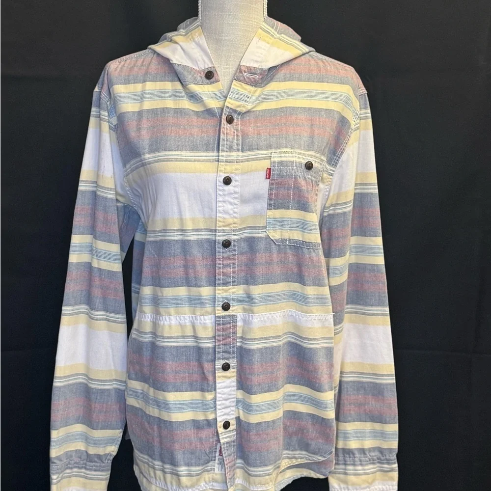 Levi's Multicolor Striped hooded Shirt
